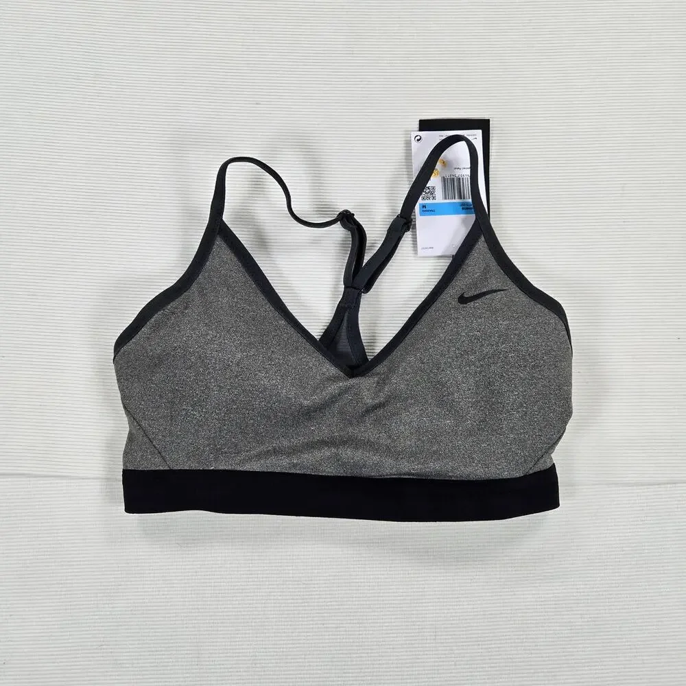 NWT Nike Indy Light Support‎ Sports Bra in Carbon Heather Women's Size Medium
